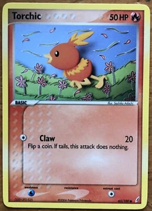 2006 Pokemon TCG Card Torchic 65/100 Ex Crystal Guardians Non-Holo - Picture 1 of 4