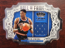 2021-22 Panini Crown Royale Hall of Fame Jersey Patrick Ewing #HM-PEW Die Cut