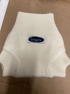 Imagine Baby Product Merino Wool Knit Diaper Cover Small Snow Baby • 33.96$