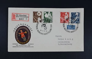 West Germany FDC Scott # 698-701 (michel 167-170) VF Used Cover Stamps Cat $120 - Picture 1 of 2