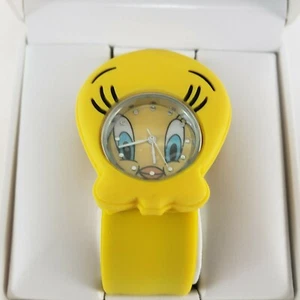 Tweety Bird Looney Tunes Wrist Watch Slap-It-On Rubber Warner Bros Accutime - Picture 1 of 6