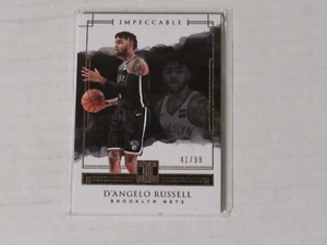 2017/18 Panini Impeccable D'Angelo Russell #17 41/99 - Bild 1 von 2