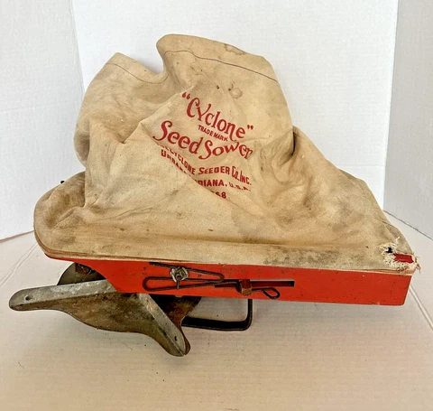 Antique Cyclone Seeder - Hand Crank - Garden Decor - NICE! Cover