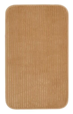 Gözze Berlin Badematte Badvorleger Badteppich Polyester Taupe 70 x 120 cm - Bild 1 von 4