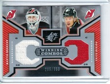  2005-06 SPx Winning Combos #WCBE Martin Brodeur / Patrik Elias JERSEY /350