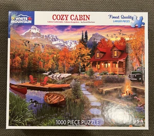 White Mountain COZY CABIN 1,000 Piece Puzzle (Item #1269) by David Maclean - Picture 1 of 1