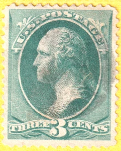 jis36 US STAMP SC# 158 3c 1873 USED FVF CV$2.00 483 - Picture 1 of 2