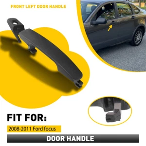 for Ford Focus Outside Exterior Outer Door Driver Handle Side Black Front ABS US - Picture 1 of 16