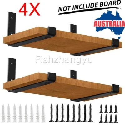 4PCS Floating Wall Shelf Brackets Heavy Duty Industrial Scaffold Board Bracket - image 1 of 4