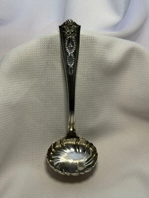 ANTIGUO Tiffany & Co. Winthrop Plata Esterlina Grande Sopa Ponche Gravy Cucharón "A" Foto 1 de 4