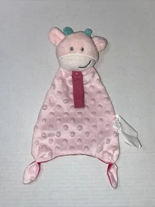 Swiggles Pink Giraffe Paci Lovie Blanket Lovey Pacifier Holder Minky Polyester - Picture 1 of 12