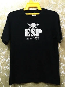 ESP Guitars and Basses Logo Design New Heavy Cotton T-shirt Size 2XL - Picture 1 of 4