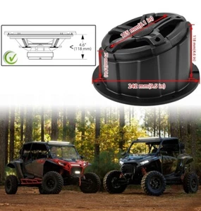 PAIR CFL 6.5'' Speaker Pods Enclosures Mount Overhead ATV Polaris Can Am 6 1/2" - Picture 1 of 9