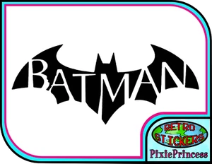 Batman Logo I Vinyl Sticker Wall Art Poster Bedroom Car Laptop Bike Window Comic - Picture 1 of 20