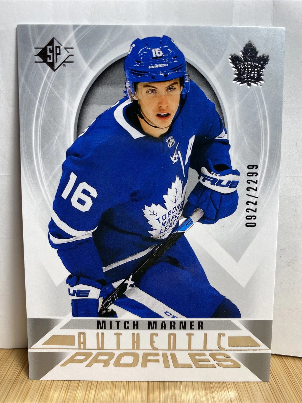 2020-21 SP Hockey Mitch Marner Authentic Profiles Card Rare /2299