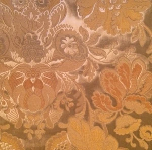 CLARENCE HOUSE Lucia Lago Floral Raised Velvet Remnant New  - Picture 1 of 1