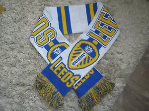 LEEDS FOOTBALL SCARF LEEDS FC SCARF FOOTBALL SCARF LOW PRICE - Picture 1 of 2