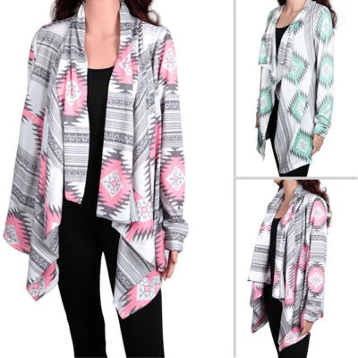 Women's Trendy Long Cardigan Sweater Open Front Long Sleeve Maxi Duster Coat — 第 1/4 张图片