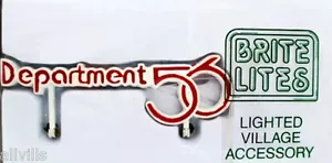 ACCESORIO PUEBLO ILUMINADO Department56 letrero BRITE LITES RETIRADO #98469 Departamento 56 - Imagen 1 de 3