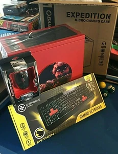 Five Nights at Freddy's FNAF Themed Gaming PC MSI Custom Build + Figures - Picture 1 of 12