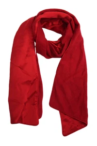 Susan Lazar Mujer Lana Seda Forrada Bufanda Ancha Rojo Brillante Talla 54" X 10" - Imagen 1 de 6