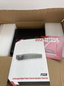 PYLE PSS8 High-Power Stereo Speaker Selector (8 Channels) FREE SHIPPING - Picture 1 of 1