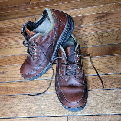 Timberland Zapatos de Cuero Marrón Viaje Senderismo Trekking Gorpcore Ropa de Calle Hombres 9M Foto 1 de 4