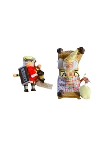 2 Vintage 1990’s Hershey’s Chocolate Kurt Adler Christmas Ornaments Never Used - Picture 1 of 10