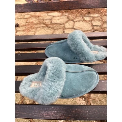 Zapatillas UGG Coquette para mujer US 6 azul gamuza piel de oveja forradas cómodas Foto 1 de 4
