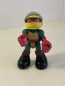 TMNT RAPHAEL TURTLE 3” ACTION FIGURE PLASTIC PLAYMATES TOY - Picture 1 of 6