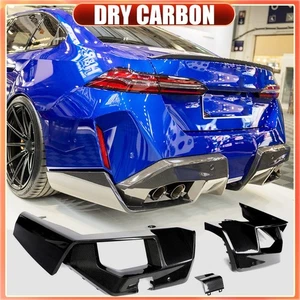 For BMW 5 Series G90 G99 M5 24-25 DRY CARBON FIBER REAR BUMPER DIFFUSER SPLITTER - Picture 1 of 17