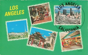 Los Angeles Briefmarke Multi View - Kalifornien CA Postkarte - Bild 1 von 2