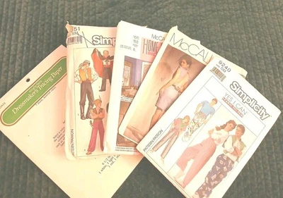 Simplicity & McCall's Late 80s Sewing Patterns + Tracing Paper - Image 1 of 4