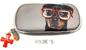 Estuche para gafas Fuzzynation Rottweiller gris con cremallera suave DS435B2TF124 - Imagen 1 de 4
