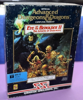 VTG SSI AD&D Eye of the Beholder PC Game Rare Floppys - Box has ripples. - Image 1 of 4