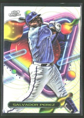 Salvador Perez 2024 Topps Chrome Cosmic Refractor #173 Kansas City Royals - Image 1 of 2