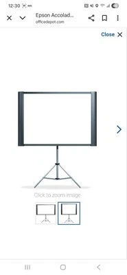 Epson-Accolade Duet Ultra Portable Tripod Projector Wide Screen ELPSC80 w Stand - Image 1 of 4