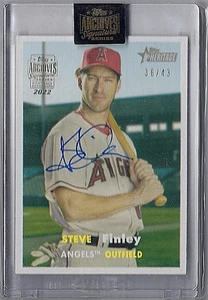 Steve Finley 2022 Topps Archives Signatures 2006 automático 36/43 - Imagen 1 de 2