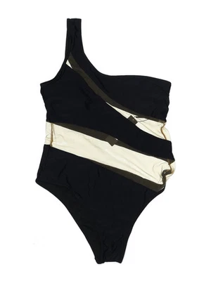 NWT Fashion Women Black One Piece Swimsuit 1X Plus - Image 1 of 2