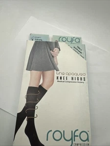 Royfa OC181T1 15-20mmhg Opaque Calf CT Small Tan compression knee high - Picture 1 of 7