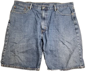Levis 505 Jeansshorts Herren 42 blau Jeans Jorts Baumwolle Baggy Dad Bermuda verwaschen - Bild 1 von 13