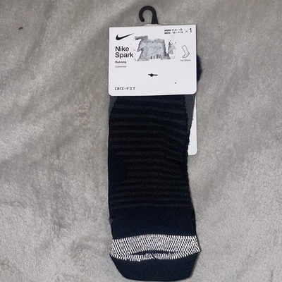 Calcetines para correr Nike Spark acolchados No Show negros talla L 10-11,5 CU7201-010 Foto 1 de 4