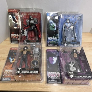 McFarlane KISS Creatures Figures Set of 4 Gene Paul Ace Eric 2002 Brand New - Picture 1 of 8