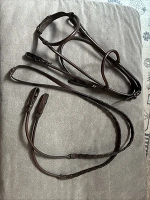 Bobby's English Tack Signature Series Выездка Уздечка И Соответствующие Вожжи - Изображение 1 из 4