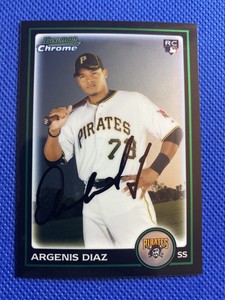 2010 Bowman Chrome Argenis Diaz #BDP99 RC Auto Signed Autograph 