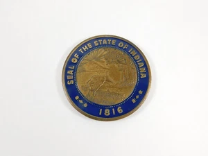 Seal of the State of Indiana 1816 The State Armory Board Member Token - Picture 1 of 3