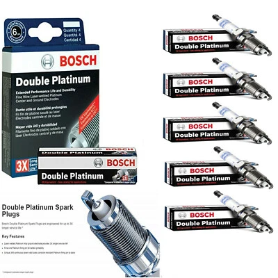 OE Double Platinum Spark Plug 5PCS For Volkswagen Jetta Golf 8182 FR7HPP33+ - Image 1 of 3