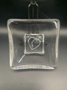 Kosta Boda Klarglas Eckig Gesicht Standschale "Samstag" Bertil Vilein - Bild 1 von 13