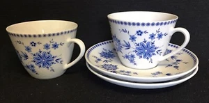 Seltmann Weiden - Doris / Isolde - 2x Kaffeetasse mit Untertasse - Bayrisch Blau - Bild 1 von 4
