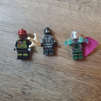 LEGO Marvel Mysterio Spiderman пожарный минифигурки только лот из набора 76128 - Изображение 1 из 4
